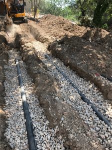 Terrassement pour drainage